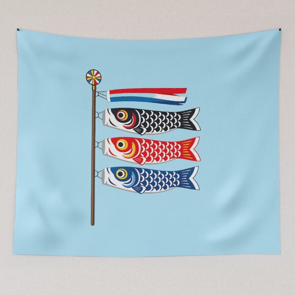 Item preview, Colorful Koinobori Japanese Children's Day Carp Streamer designed and sold by SakuraMarket26.