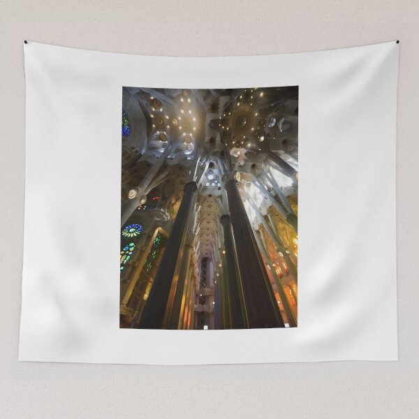 Item preview, Majestic Cathedral Interior with Colorful Light and Columns designed and sold by onubi.