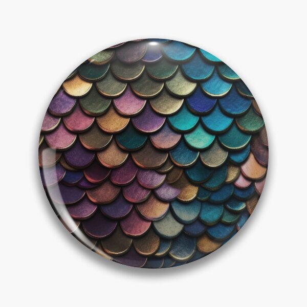 Item preview, Iridescent Mermaid Scales Metallic Armor Pattern designed and sold by pinkal.