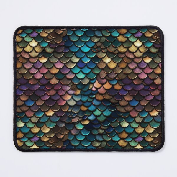 Item preview, Iridescent Mermaid Scales Metallic Armor Pattern designed and sold by pinkal.