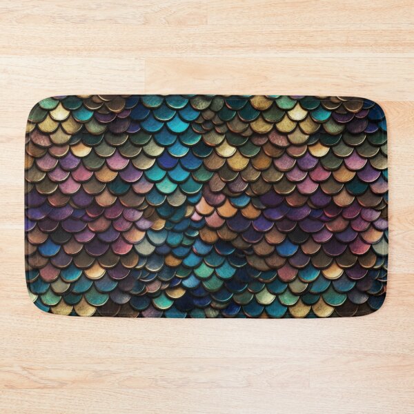 Item preview, Iridescent Mermaid Scales Metallic Armor Pattern designed and sold by pinkal.
