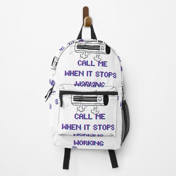 Item preview, Call Me When It Stops Working – Funny Sarcastic Quote Design | Tech Humor Gift | Programmer Meme designed and sold by Anasalseady.
