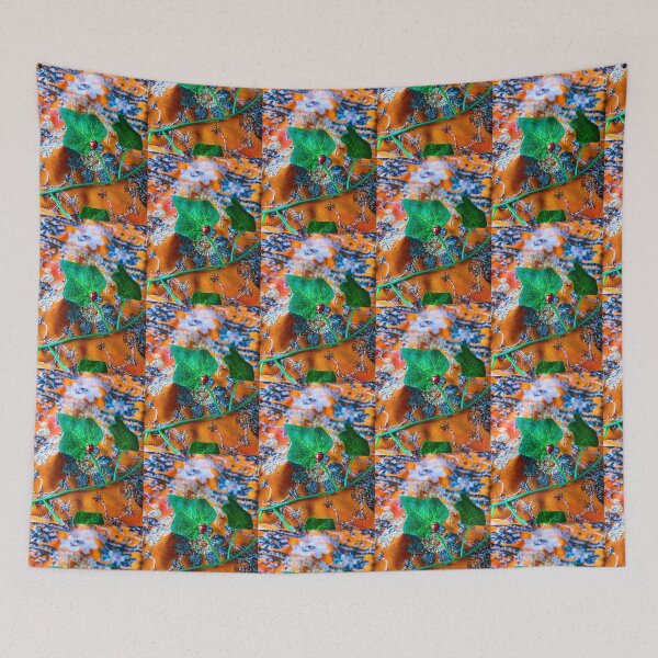 Item preview, Abstract ladybug leaf pattern  designed and sold by Laree  Jones.