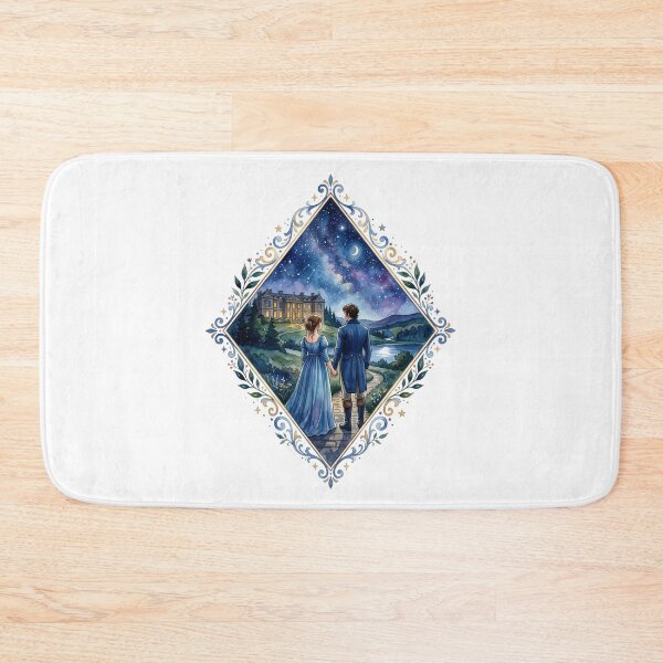 Item preview, Starry Watercolor Pemberley Pride and Prejudice Jane Austen designed and sold by Fenay Designs.