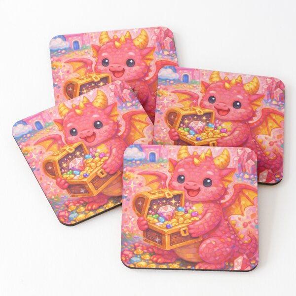 Item preview, Cute Dragon with Treasure designed and sold by melcario.