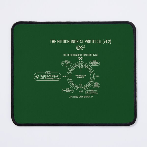 Item preview, The Mitochondrial Protocol - Biohacking & Longevity Infographic designed and sold by FarDesign.