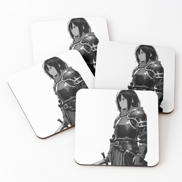 Item preview, Hero Adventure - Knight Female Black and White designed and sold by AnimeShin.