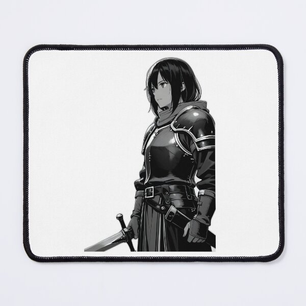 Item preview, Hero Adventure - Knight Female Black and White designed and sold by AnimeShin.