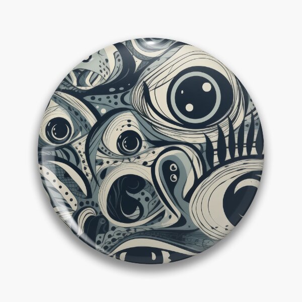 Item preview, Surreal Gothic Eye Abstraction Noir Pattern designed and sold by pinkal.