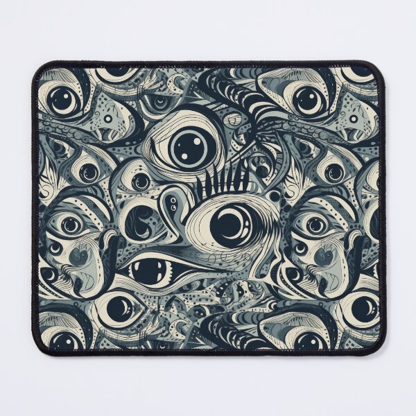 Item preview, Surreal Gothic Eye Abstraction Noir Pattern designed and sold by pinkal.