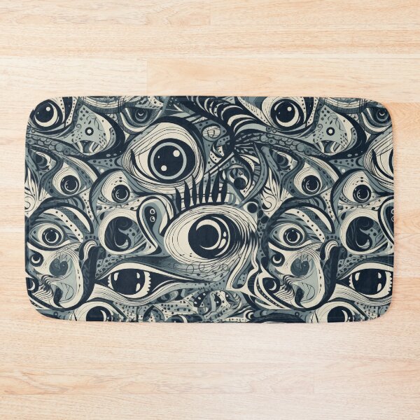 Item preview, Surreal Gothic Eye Abstraction Noir Pattern designed and sold by pinkal.