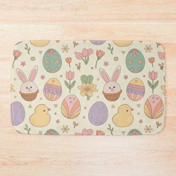 Item preview, Easter Seamless Pattern – Chicks, Bunnies & Decorated Eggs designed and sold by Midnight Veil Designs.