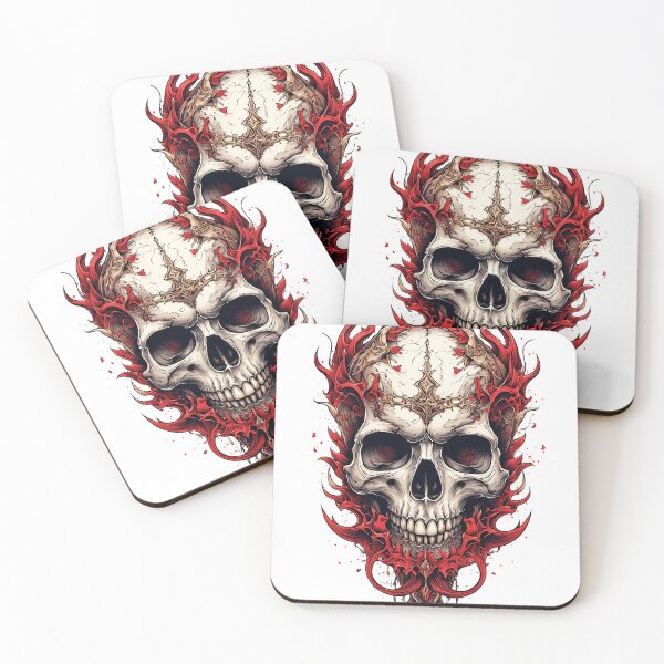 Item preview, fire skull designed and sold by aliraweb.