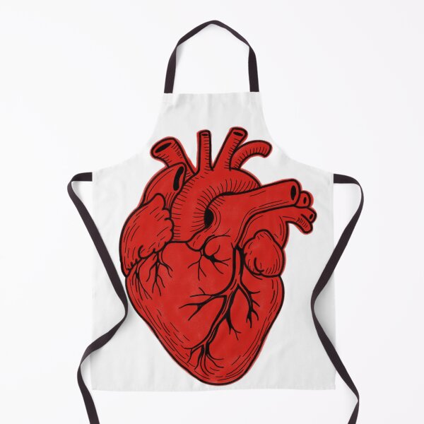 Item preview, Anatomical Heart Illustration – Red Human Heart Art designed and sold by LaPolilladPapel.