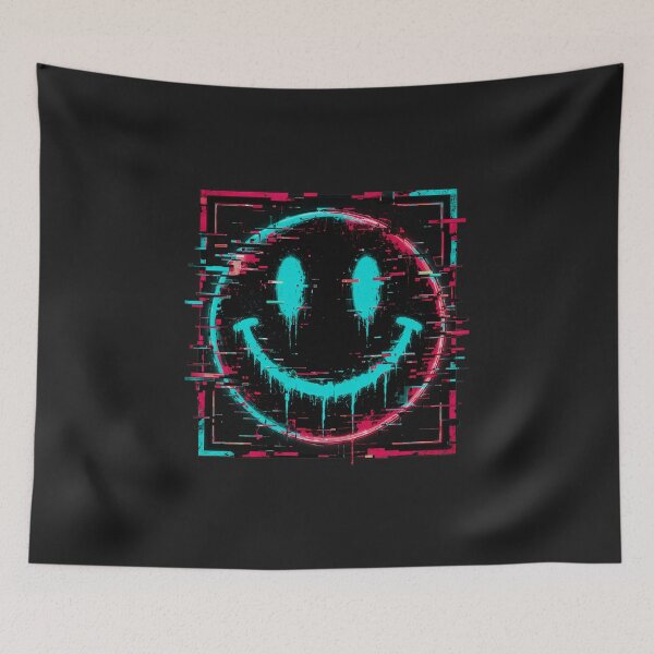 Artikelvorschau, Glitch Face – Liquid Smile entworfen und verkauft von AlpineInkStudio.