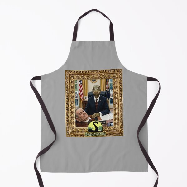 Item preview, President Johnson as a Lizard Man In Frame designed and sold by AdirondacKuriosities.