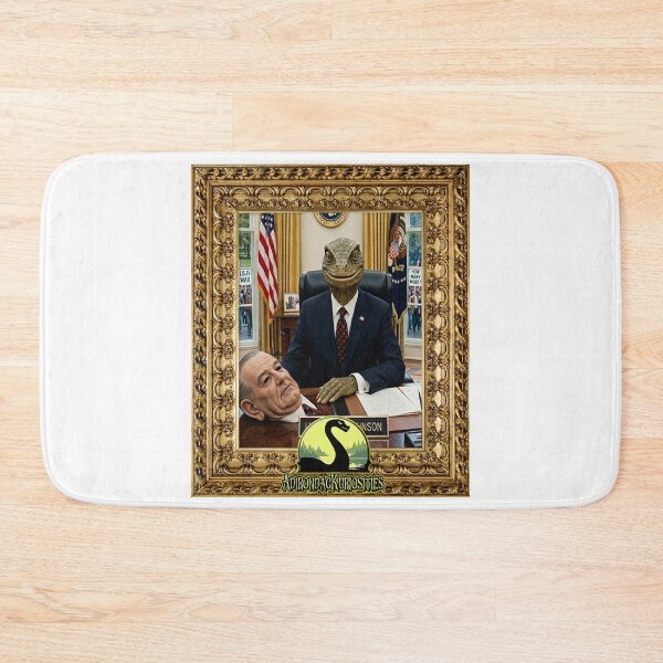 Item preview, President Johnson as a Lizard Man In Frame designed and sold by AdirondacKuriosities.