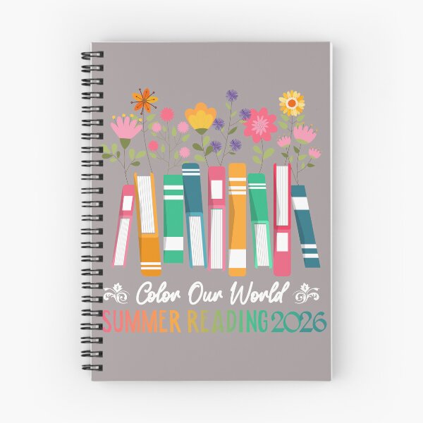 Item preview, Color Our World Summer Reading 2026 Floral Books designed and sold by ZentifyPrints.