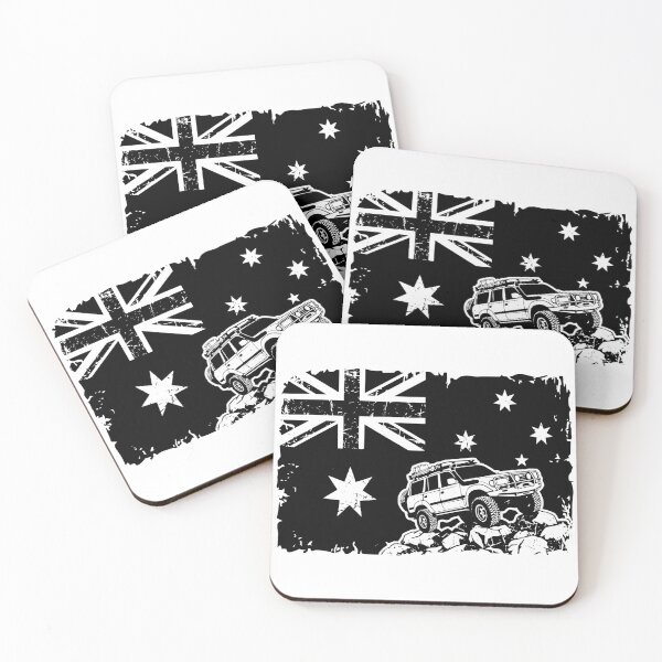 Item preview, Land Cruiser 80 Series Australian Flag Modified Off-Road 4x4 Heritage Graphic designed and sold by Off-Road-Zone.