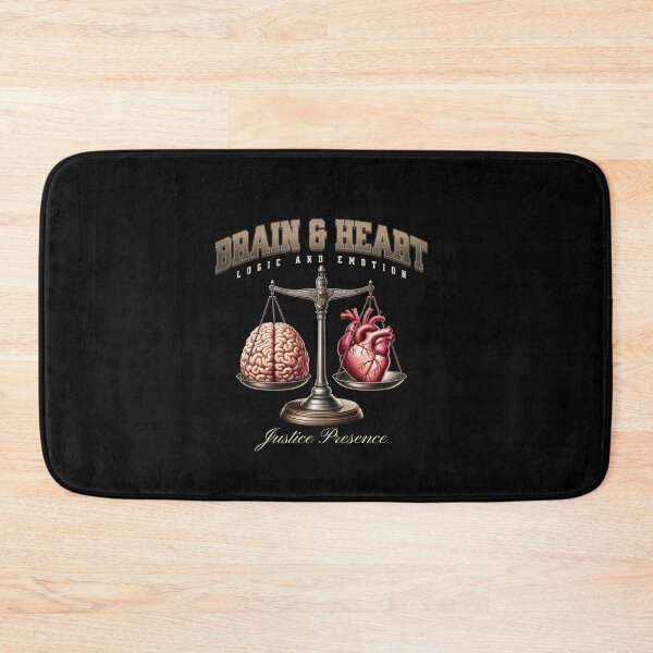 Item preview, brain heart logic and emotion justice presence designed and sold by stylboutique.