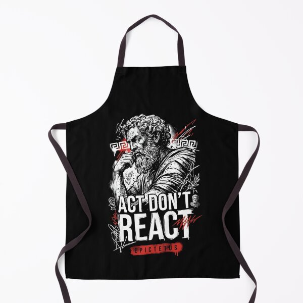 Item preview, ACT DON’T REACT – Epictetus Stoic Mindset designed and sold by CodeRonin®.