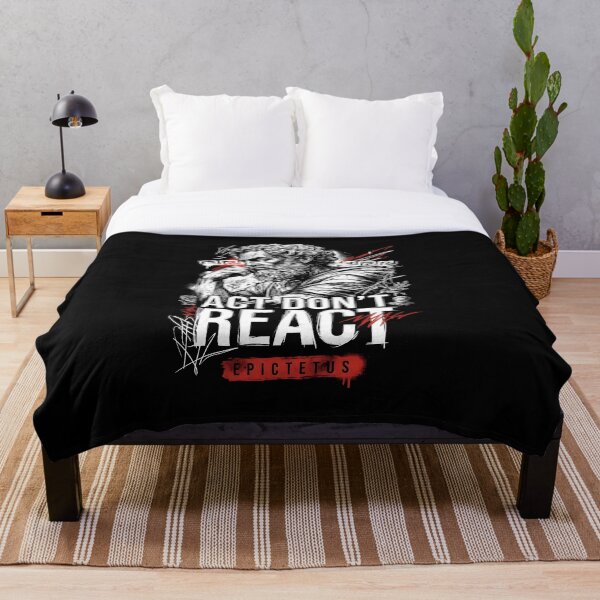 Item preview, ACT DON’T REACT – Epictetus Stoic Mindset designed and sold by CodeRonin®.