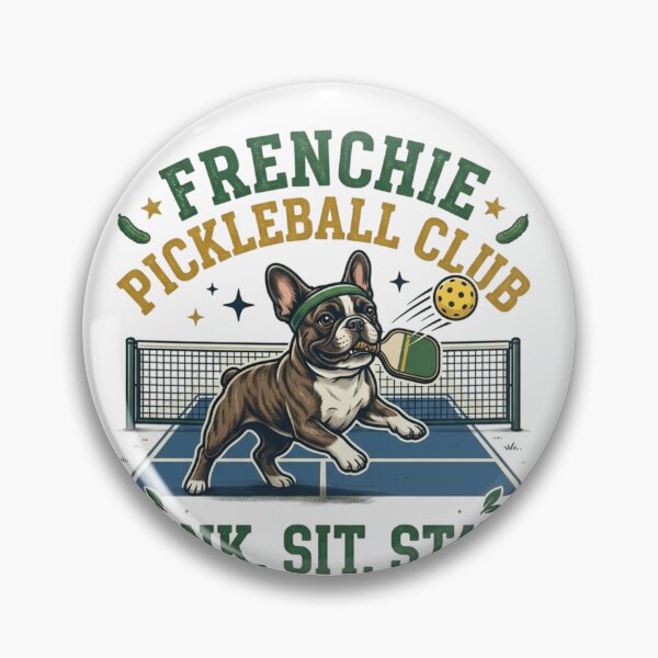 Item preview, Frenchie Pickleball Club - Dink Sit Stay Dog Sports Graphic designed and sold by FarDesign.