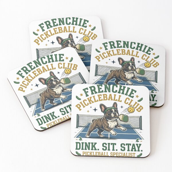 Item preview, Frenchie Pickleball Club - Dink Sit Stay Dog Sports Graphic designed and sold by FarDesign.