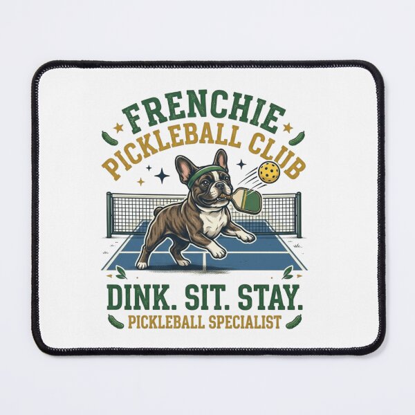 Item preview, Frenchie Pickleball Club - Dink Sit Stay Dog Sports Graphic designed and sold by FarDesign.