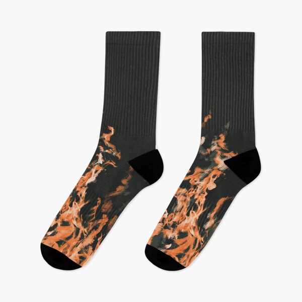 Item preview, Painterly Hellfire Dark Aesthetic Flame Art designed and sold by P-Design-Lab.