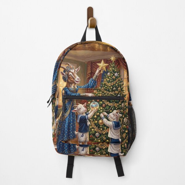 Item preview, La famille chèvre décore le sapin de Noël. Year of the Goat 2027. designed and sold by Natalia-Vlad.