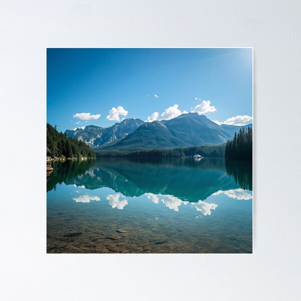 Item preview, Crystal Clear Lake Reflection – Majestic Rocky Mountain Scenery designed and sold by MerlinWear.