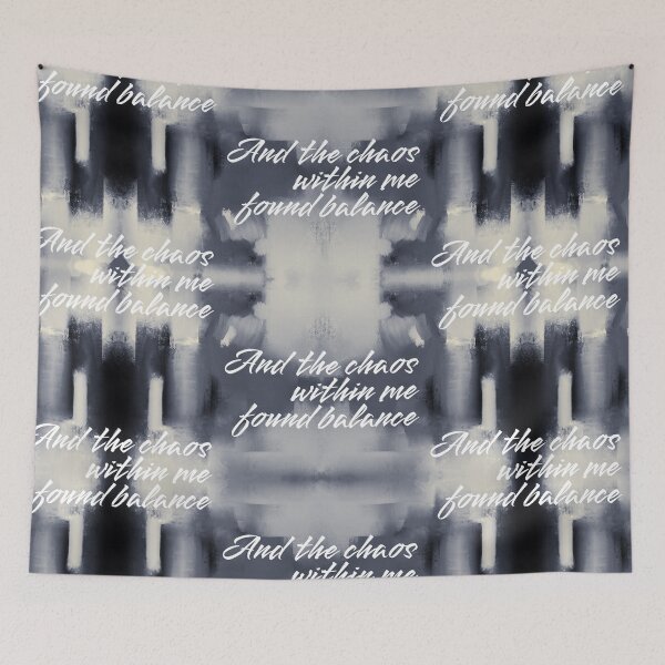 Item preview, Chaos and Balance - Dark Noir Typography Pattern designed and sold by P-Design-Lab.