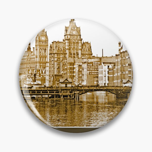 Item preview, Milwaukee, Wisconsin, November 7, 1915, Kilbourn Avenue Bridge, Milwaukee River designed and sold by AMacGPhilly.