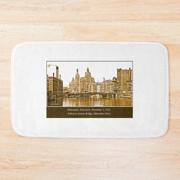 Item preview, Milwaukee, Wisconsin, November 7, 1915, Kilbourn Avenue Bridge, Milwaukee River designed and sold by AMacGPhilly.