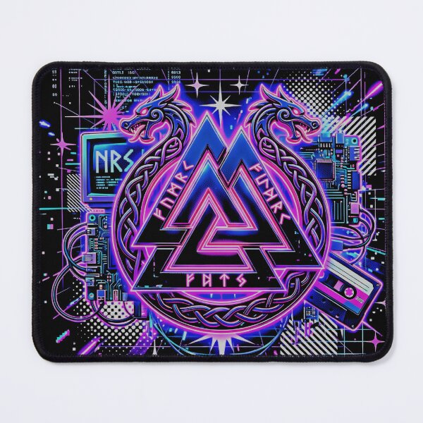 Item preview, Neon Norse Patriot Spirit Cyber Core Digital Vortex designed and sold by graphixpolash.