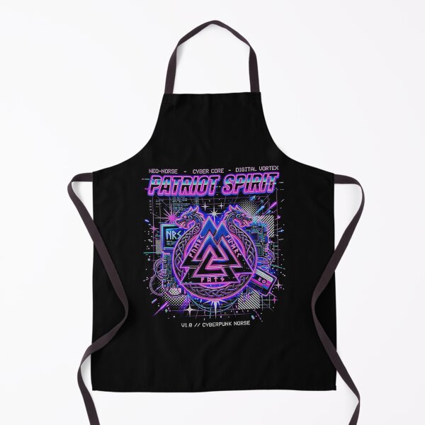 Item preview, Neon Norse Patriot Spirit Cyber Core Digital Vortex designed and sold by graphixpolash.