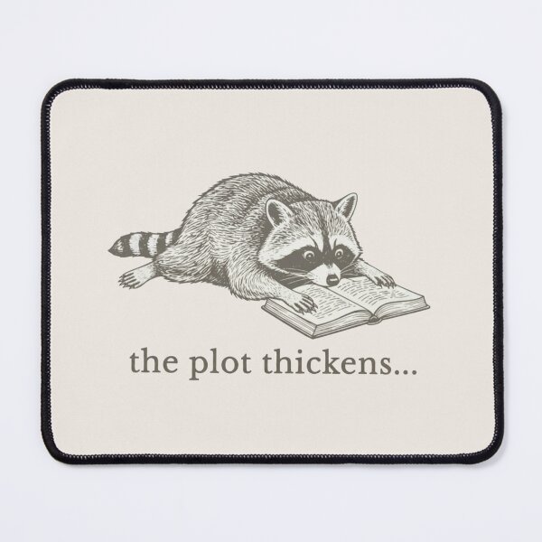 Item preview, Bookish Raccoon, Reading, Fantasy Book Lover, Mystery Thriller Reader, Funny Trash Panda Book Nerd designed and sold by toongstudio.