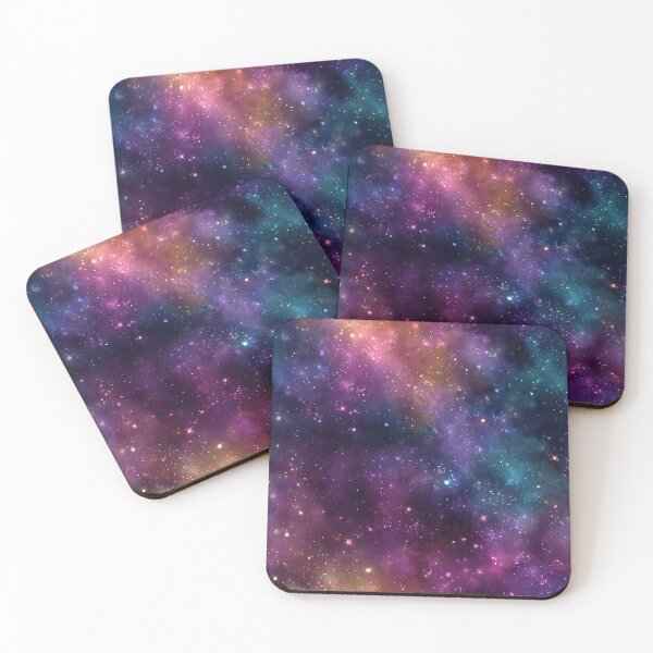 Item preview, Rainbow Galaxy Faux Glitter Seamless Space Pattern designed and sold by Nyx Creates.