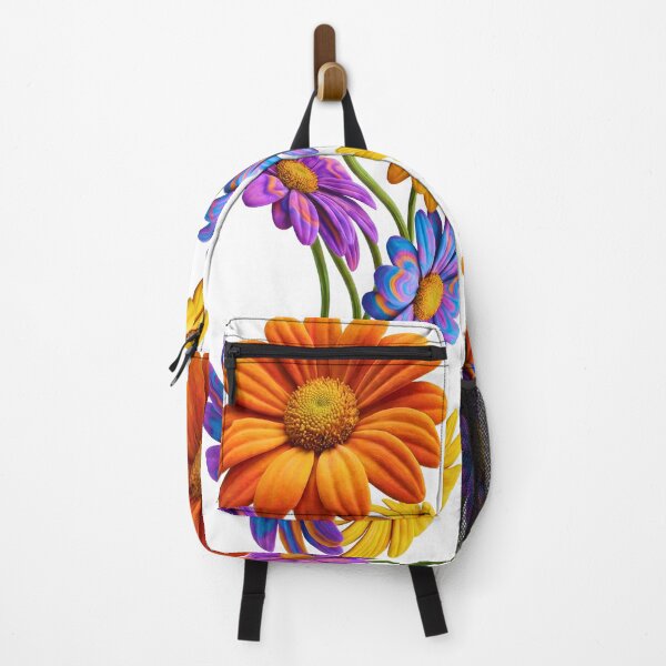 Item preview, green retro floral groovy daisies designed and sold by ArtivioShop.