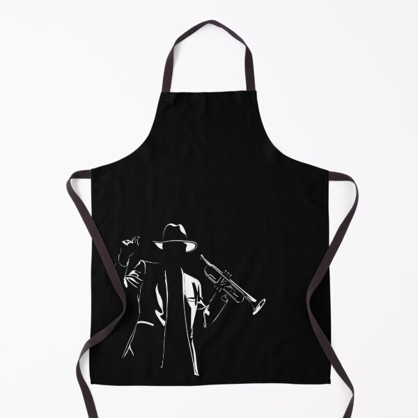 Item preview, Minimalist Jazz Trumpet Player Black Silhouette Art designed and sold by P-Design-Lab.