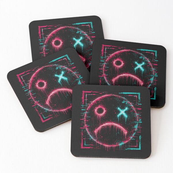 Item preview, Glitch Face – Sad Signal designed and sold by AlpineInkStudio.