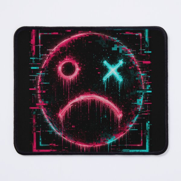 Item preview, Glitch Face – Sad Signal designed and sold by AlpineInkStudio.