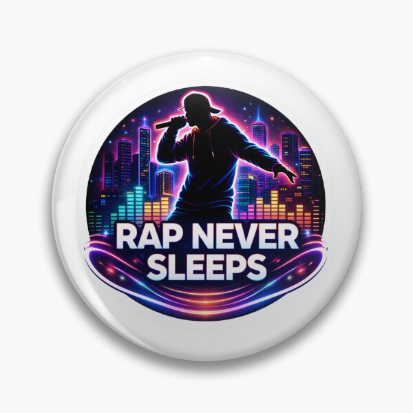 Item preview, Rap Never Sleeps Neon City designed and sold by lorand-designs.