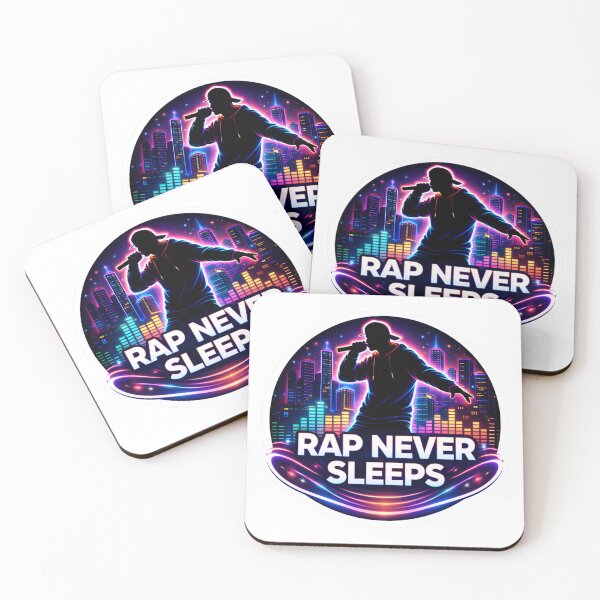 Item preview, Rap Never Sleeps Neon City designed and sold by lorand-designs.