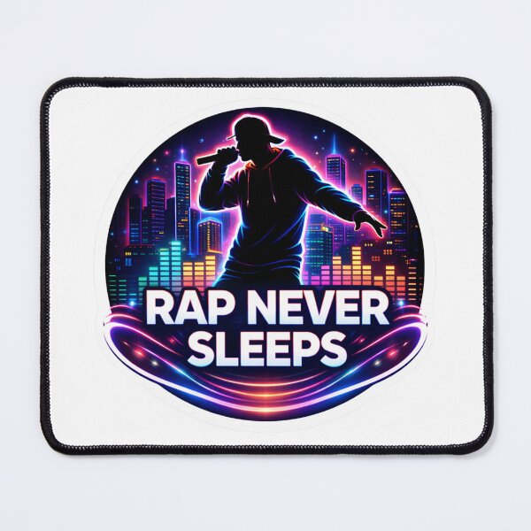 Item preview, Rap Never Sleeps Neon City designed and sold by lorand-designs.