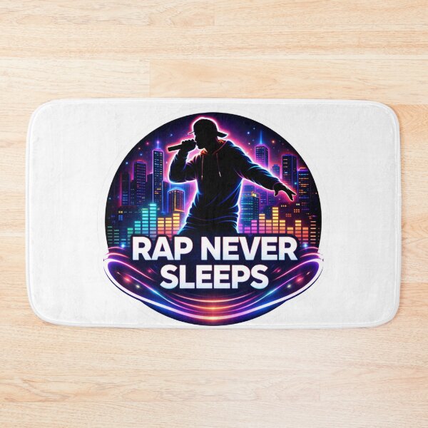 Item preview, Rap Never Sleeps Neon City designed and sold by lorand-designs.