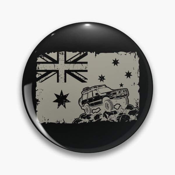Item preview, Land Cruiser 80 Series Australian Flag Modified Off-Road 4x4 Heritage - Cream designed and sold by Off-Road-Zone.