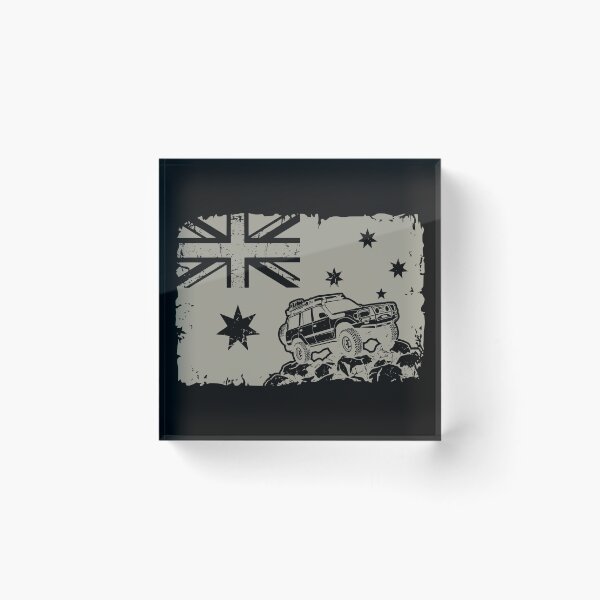 Item preview, Land Cruiser 80 Series Australian Flag Modified Off-Road 4x4 Heritage - Cream designed and sold by Off-Road-Zone.