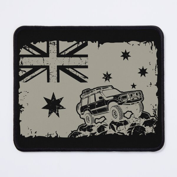 Item preview, Land Cruiser 80 Series Australian Flag Modified Off-Road 4x4 Heritage - Cream designed and sold by Off-Road-Zone.
